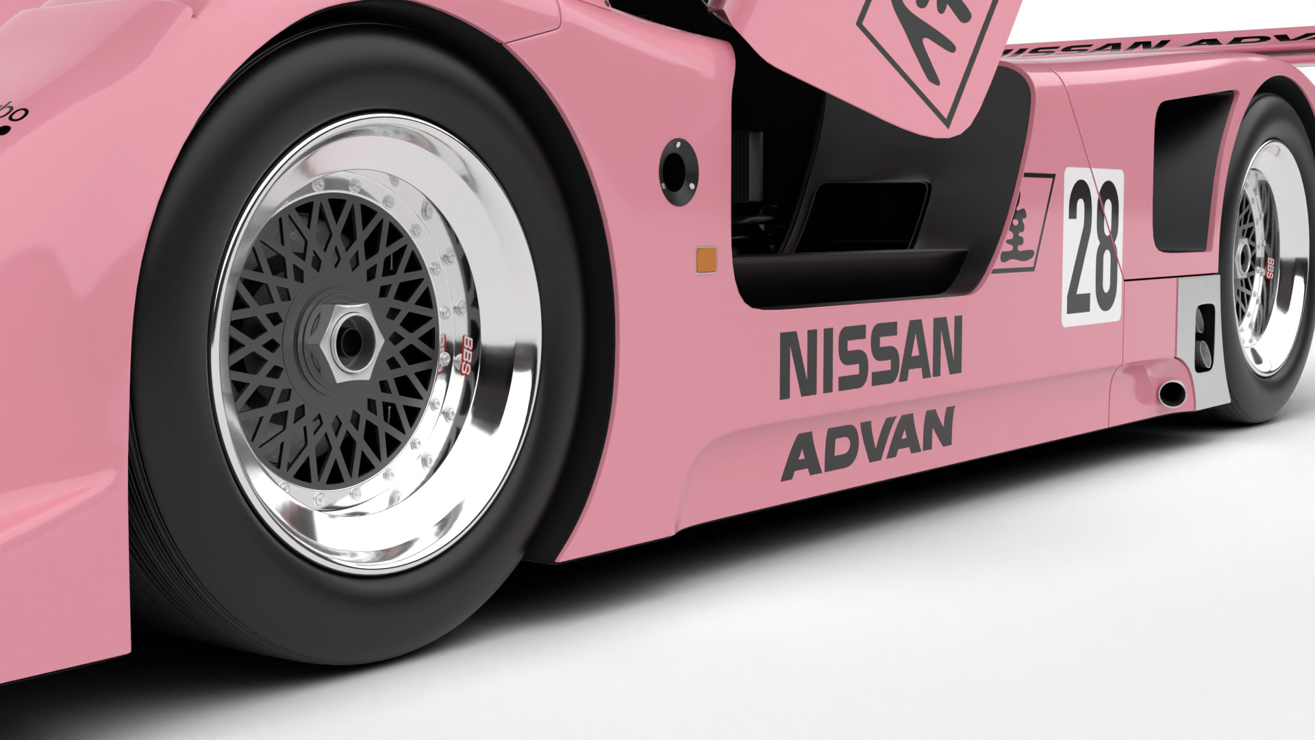 Nissan R90CK Italya Team Racing 1990 HQ 3d model 3D model_4