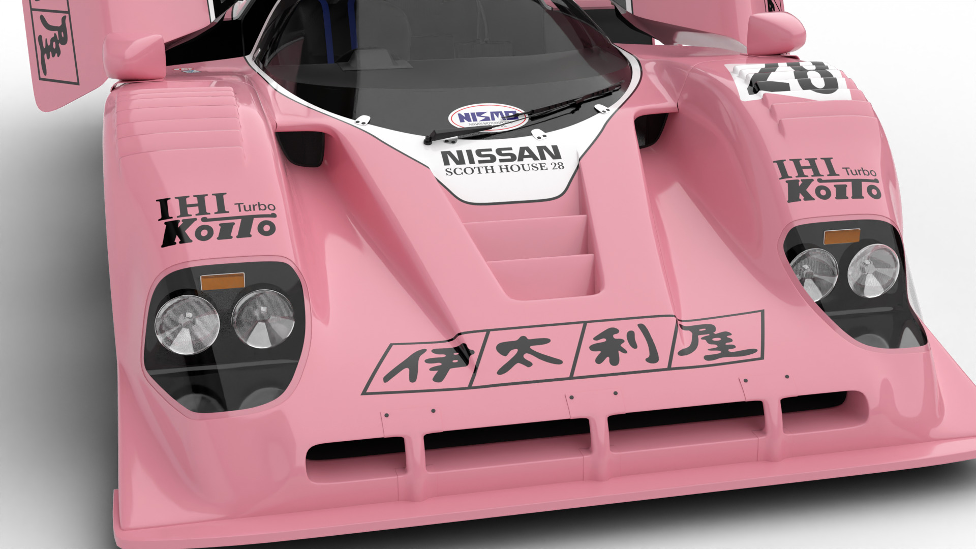 Nissan R90CK Italya Team Racing 1990 HQ 3d model 3D model_6