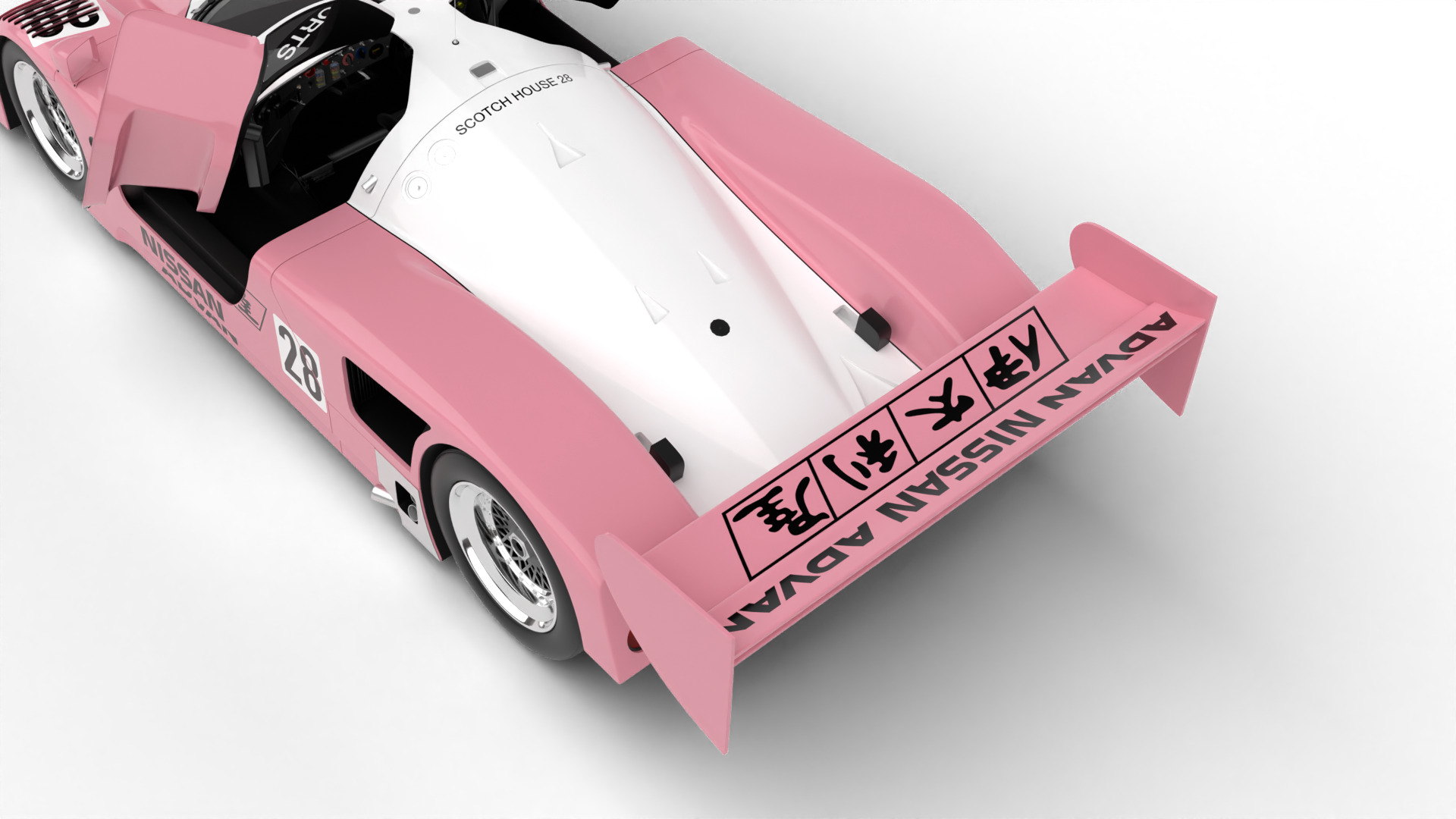 Nissan R90CK Italya Team Racing 1990 HQ 3d model 3D model_9