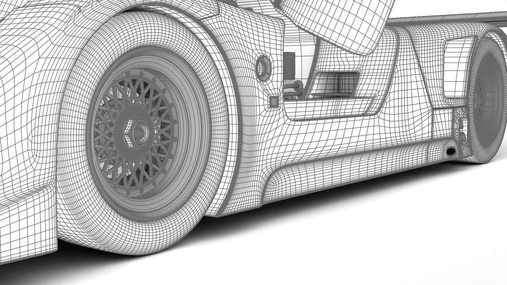 Nissan R90CK Italya Team Racing 1990 HQ 3d model 3D model_29