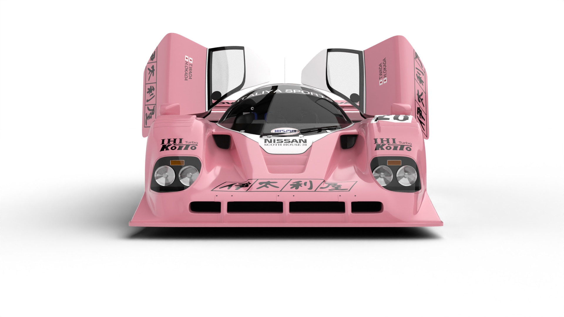 Nissan R90CK Italya Team Racing 1990 HQ 3d model 3D model_12