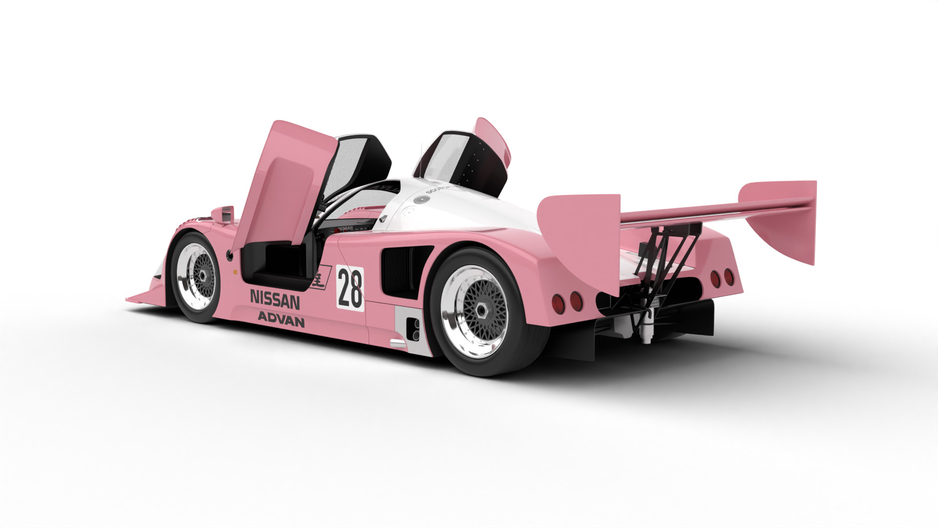 Nissan R90CK Italya Team Racing 1990 HQ 3d model 3D model_1