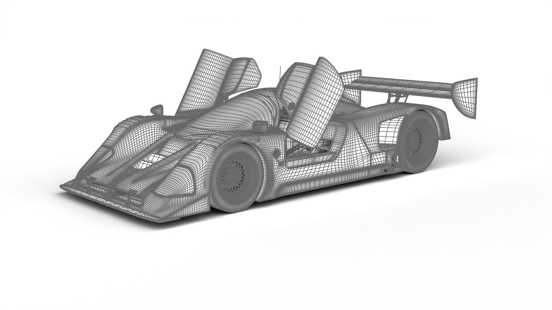 Nissan R90CK Italya Team Racing 1990 HQ 3d model 3D model_25