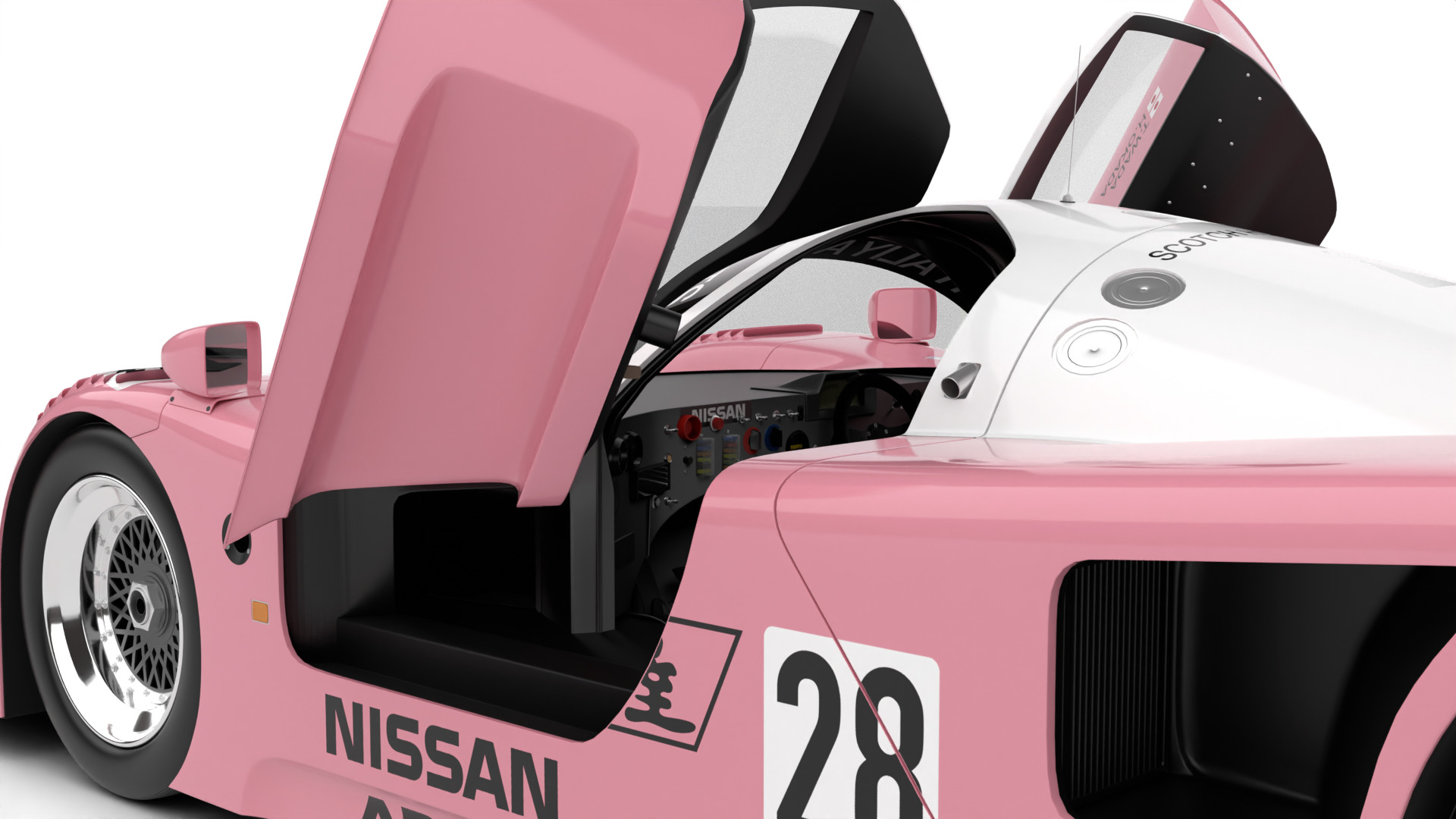 Nissan R90CK Italya Team Racing 1990 HQ 3d model 3D model_15
