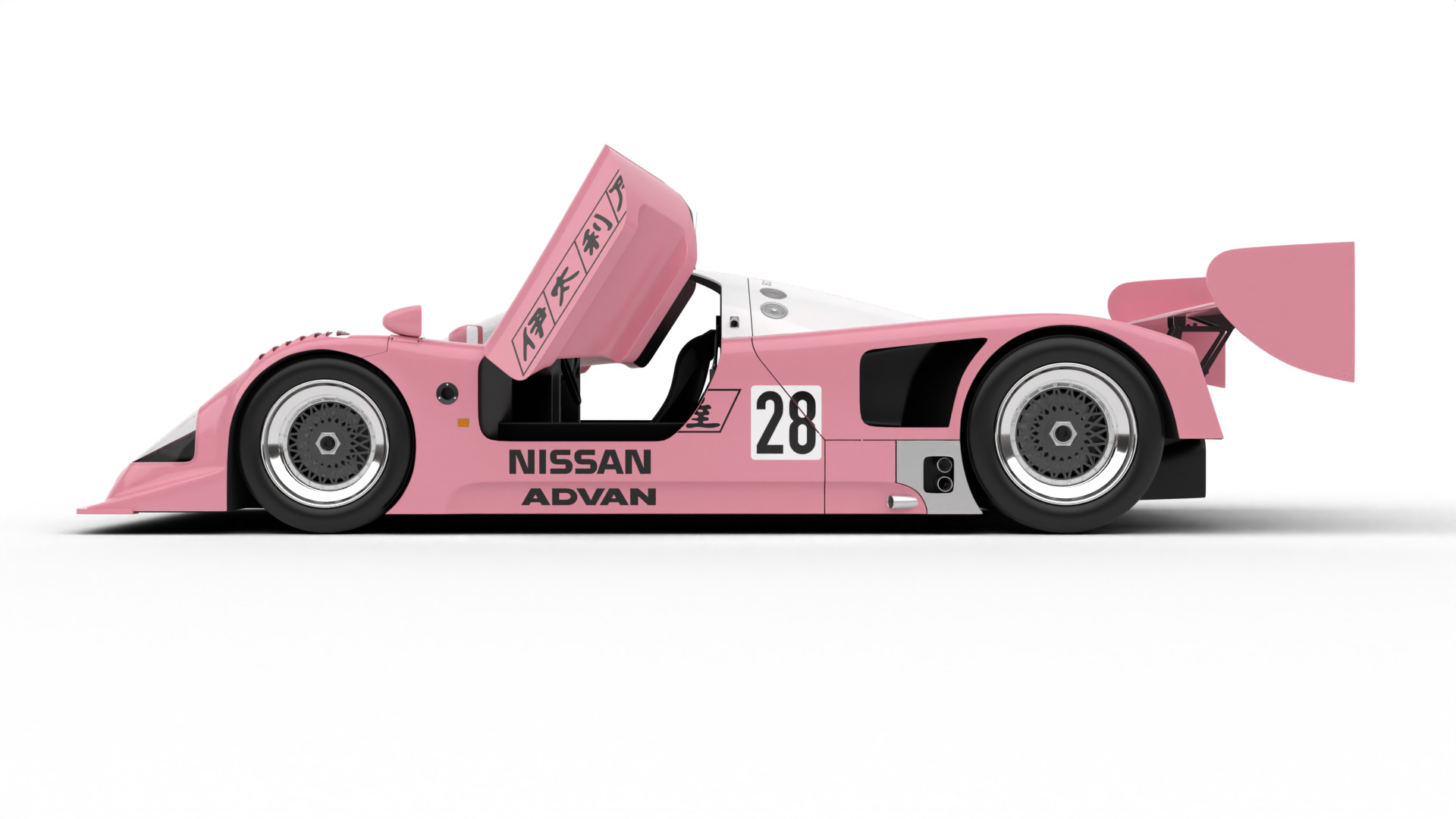 Nissan R90CK Italya Team Racing 1990 HQ 3d model 3D model_10