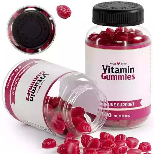 Gummy Supplement Bottle