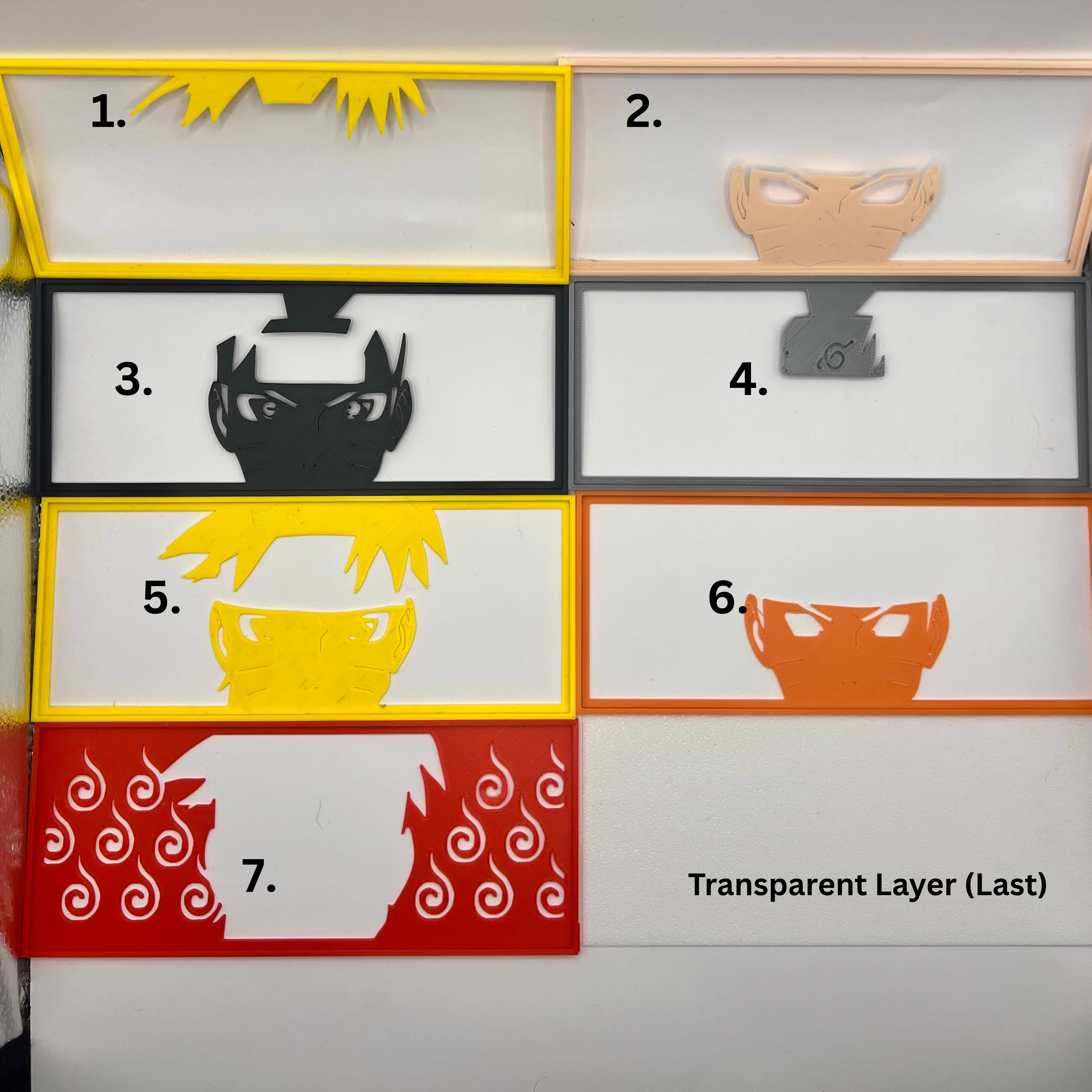 Naruto - LED Lightbox - NO AMS NEEDED 3D print model_6