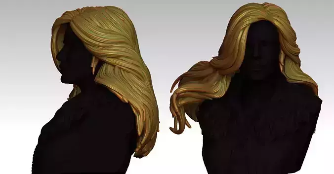 3D Hairstyles for girl V110 3D print model