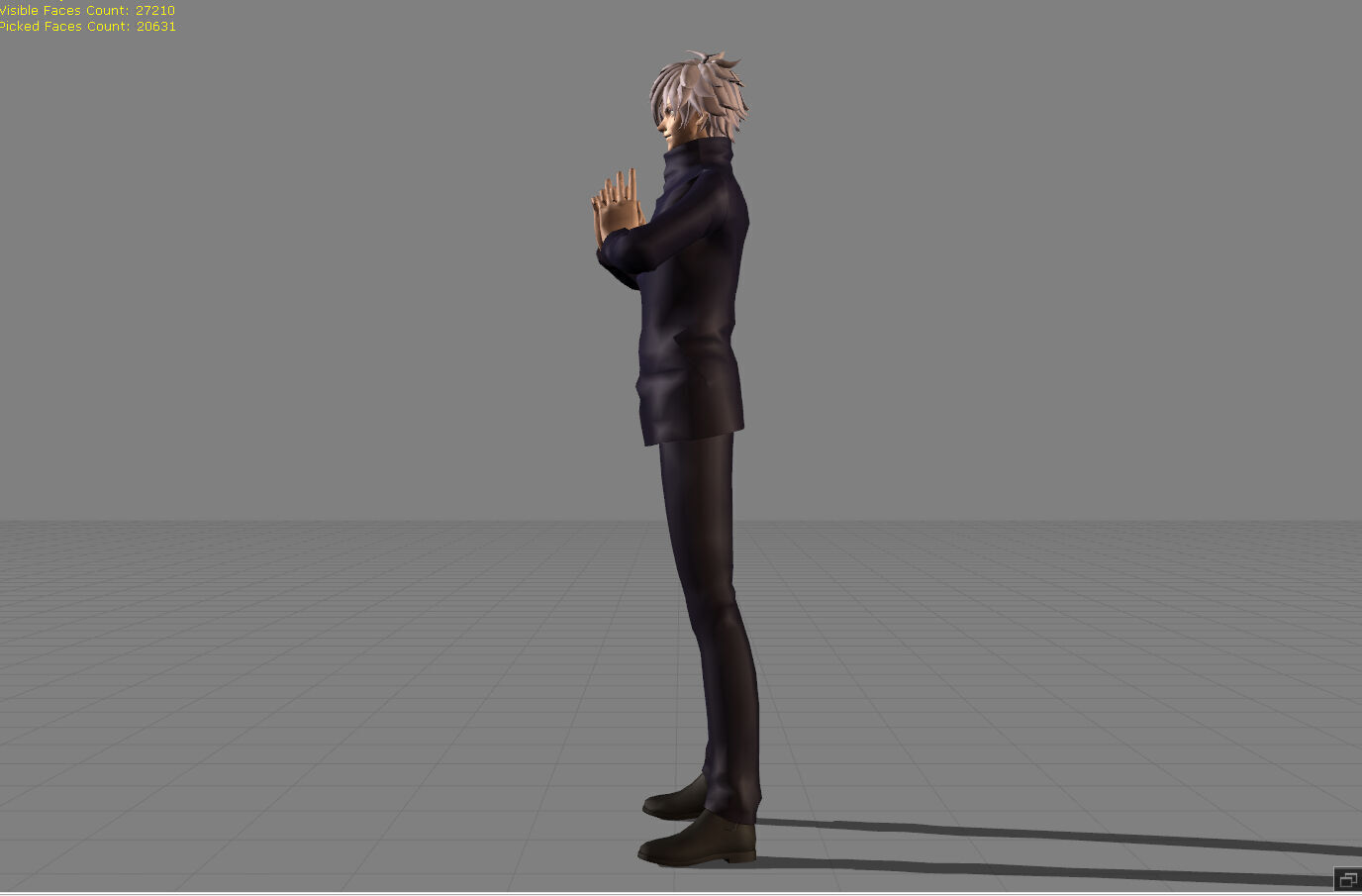 Xavier Satoru Gojo Low-poly 3D model_4