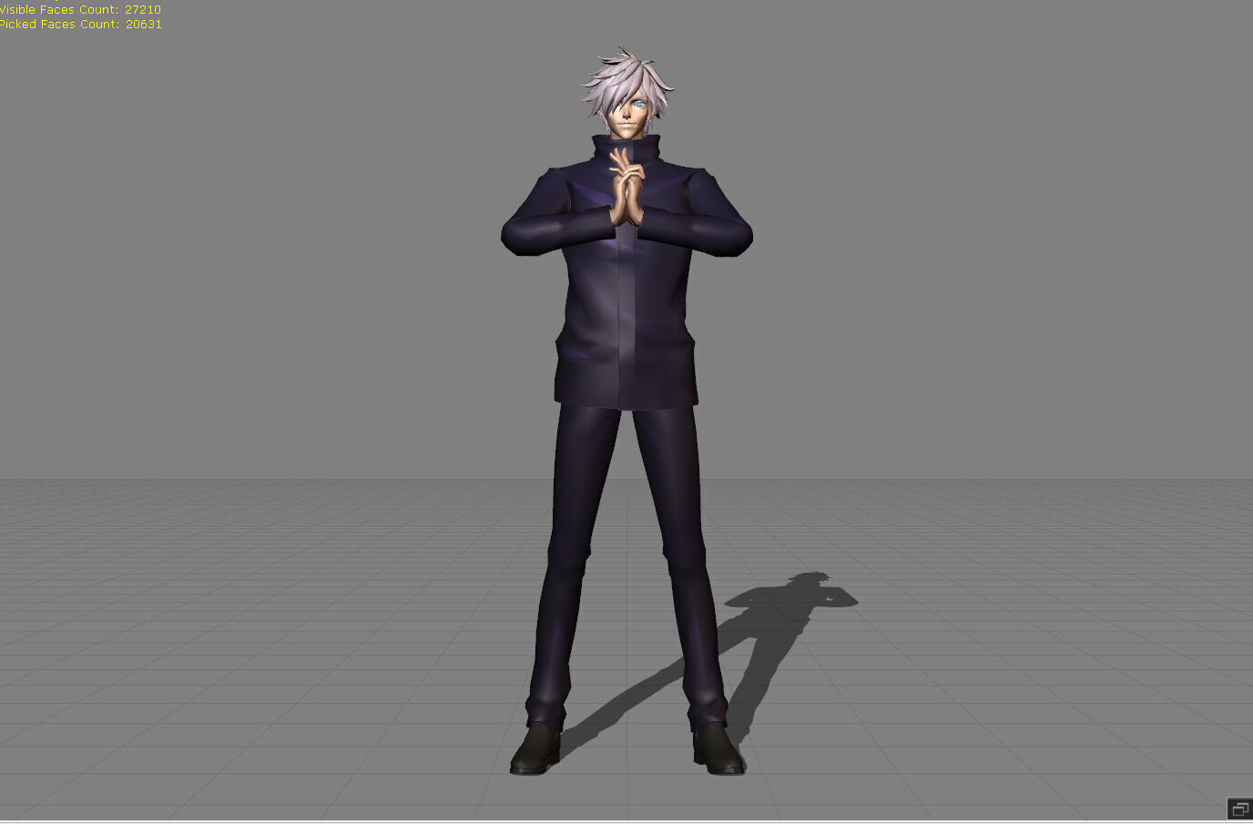 Xavier Satoru Gojo Low-poly 3D model_2