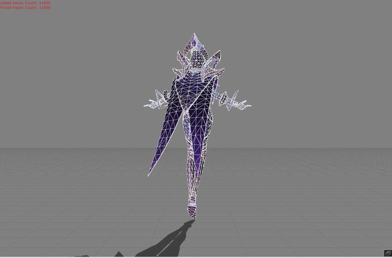 Yve Astrowarden Low-poly 3D model_9