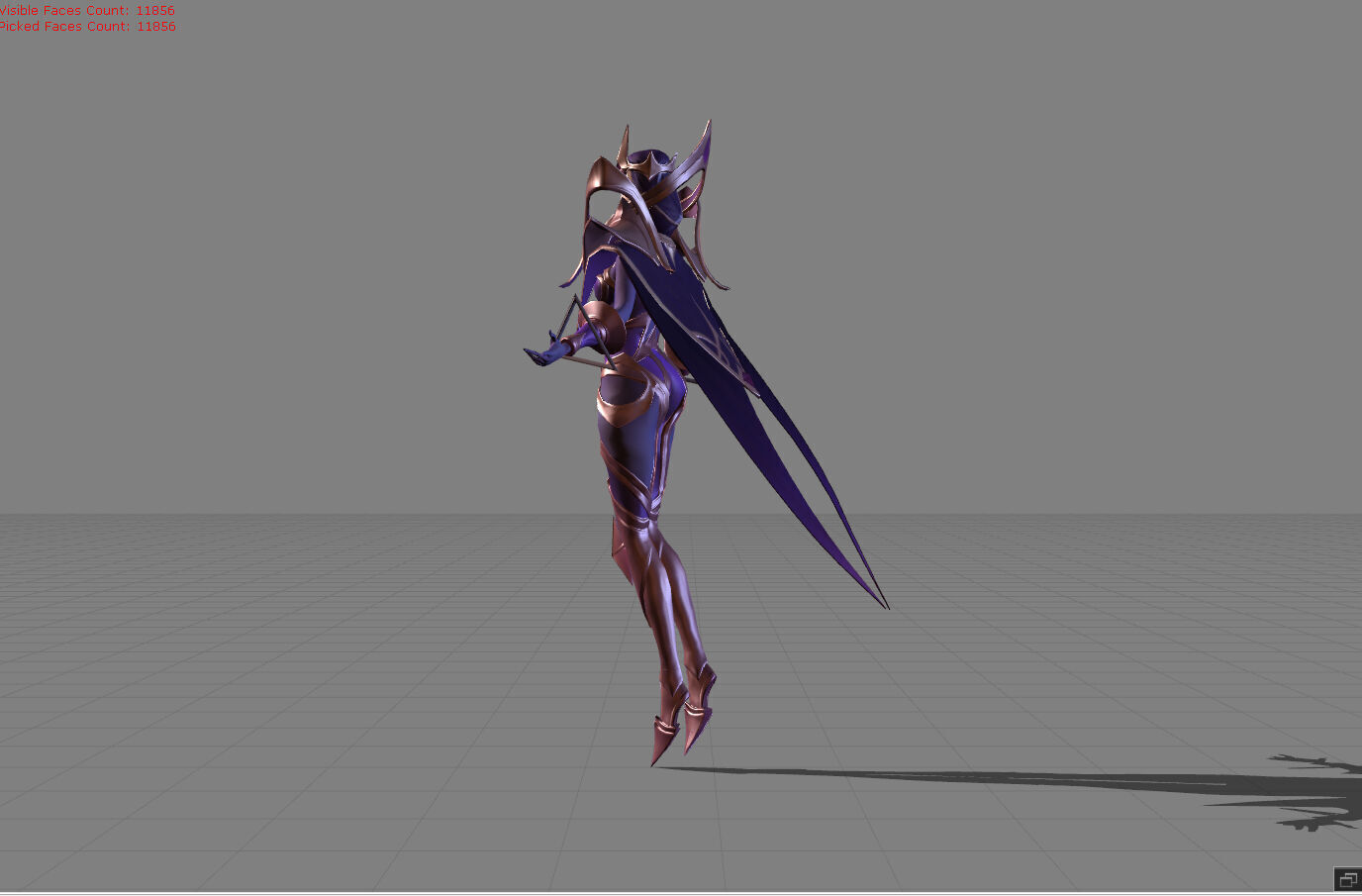 Yve Astrowarden Low-poly 3D model_4