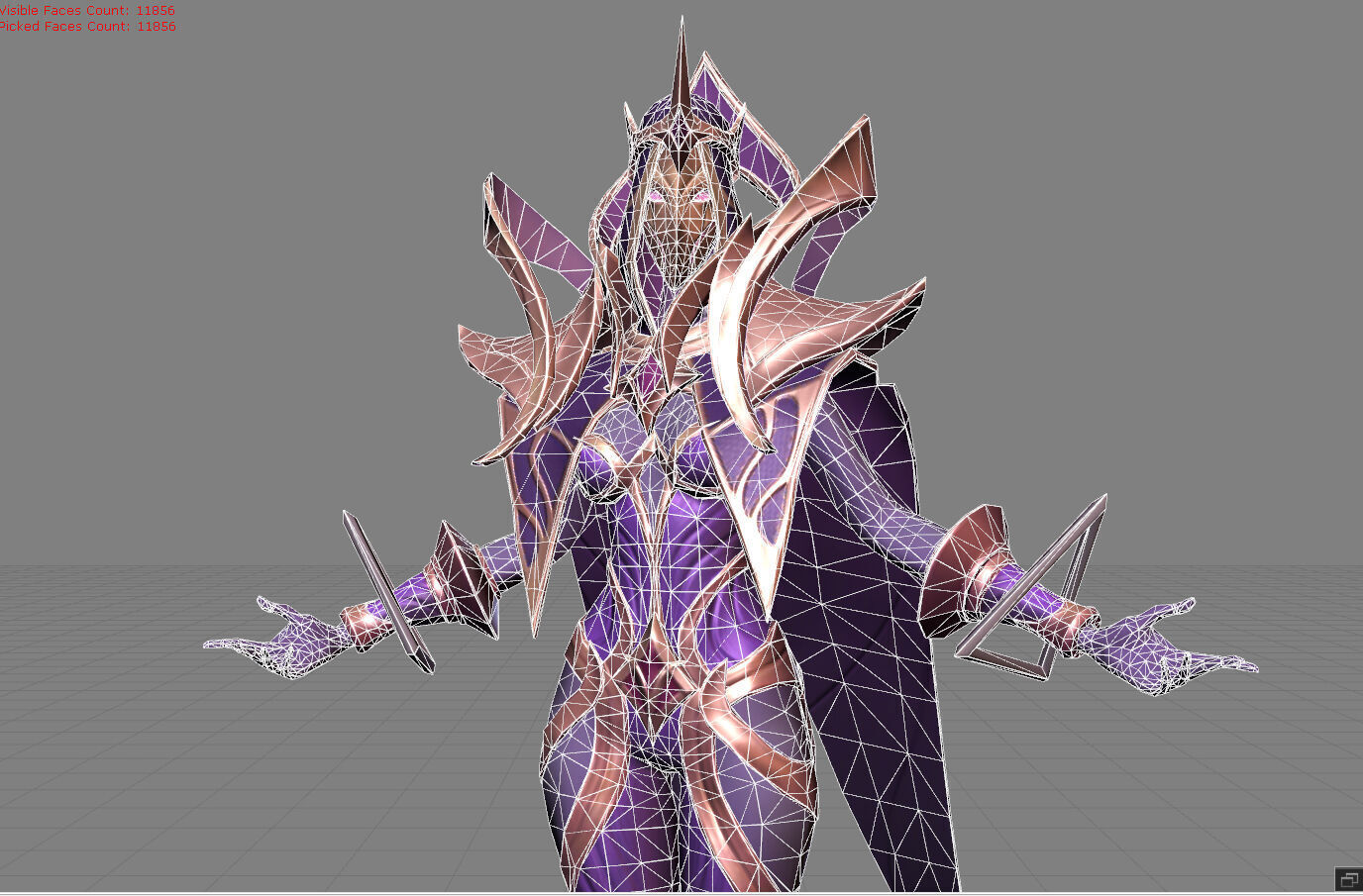 Yve Astrowarden Low-poly 3D model_1