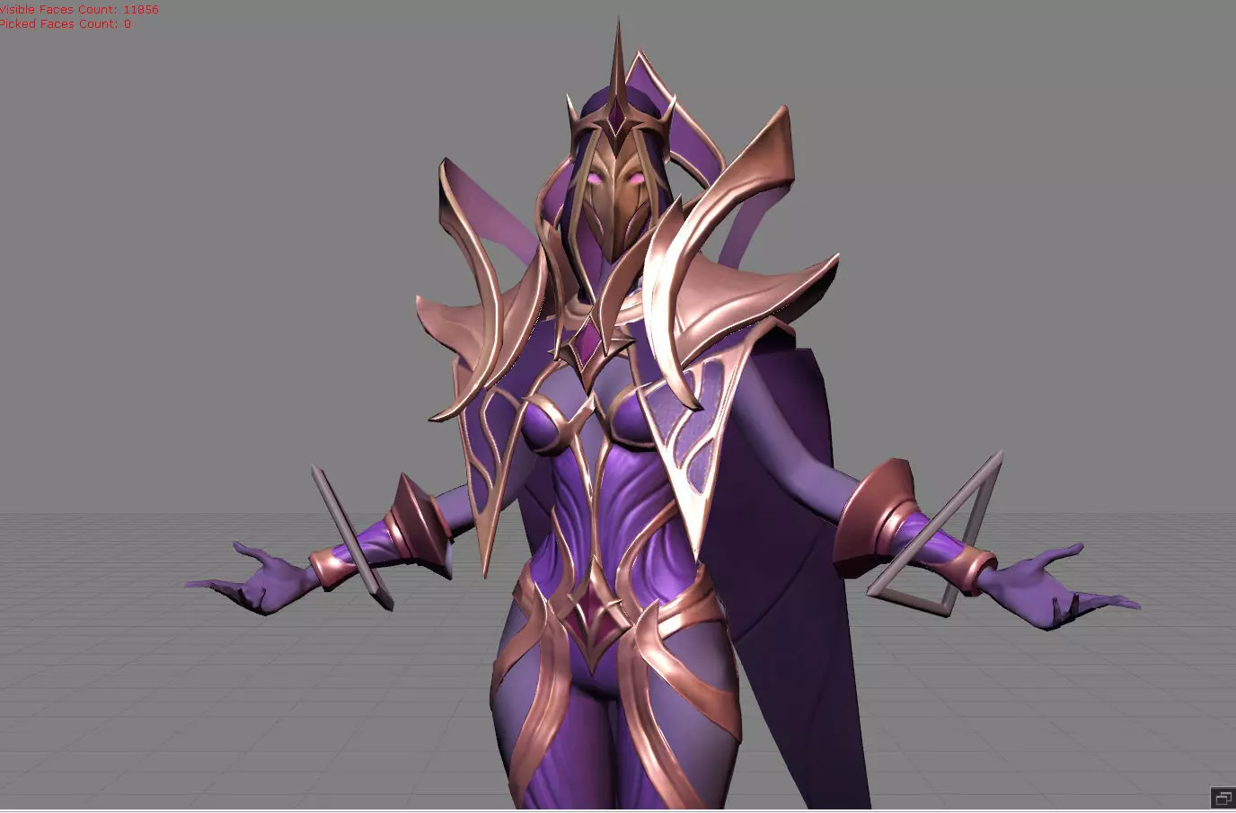 Yve Astrowarden Low-poly 3D model_0