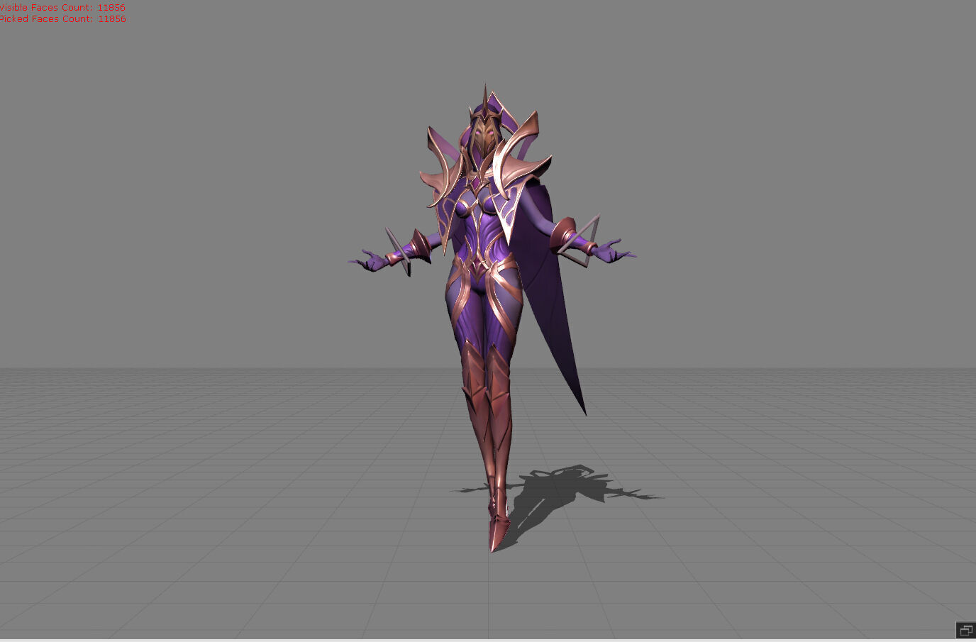 Yve Astrowarden Low-poly 3D model_2