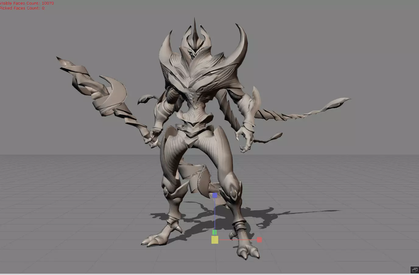 Zhask The King of Swarms Low-poly 3D model_0