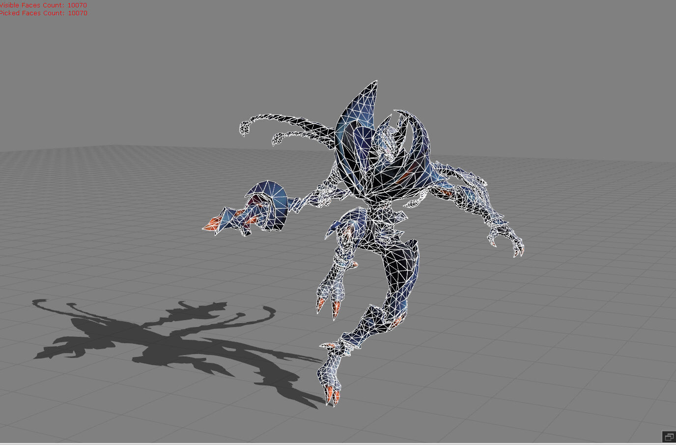 Zhask The King of Swarms Low-poly 3D model_12