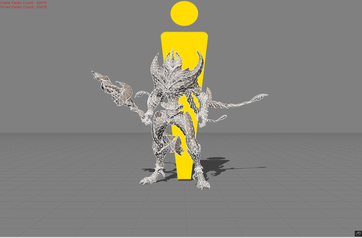 Zhask The King of Swarms Low-poly 3D model_1