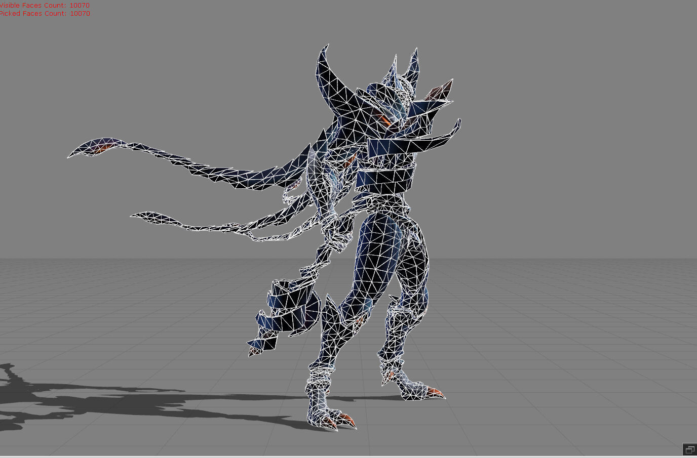 Zhask The King of Swarms Low-poly 3D model_7