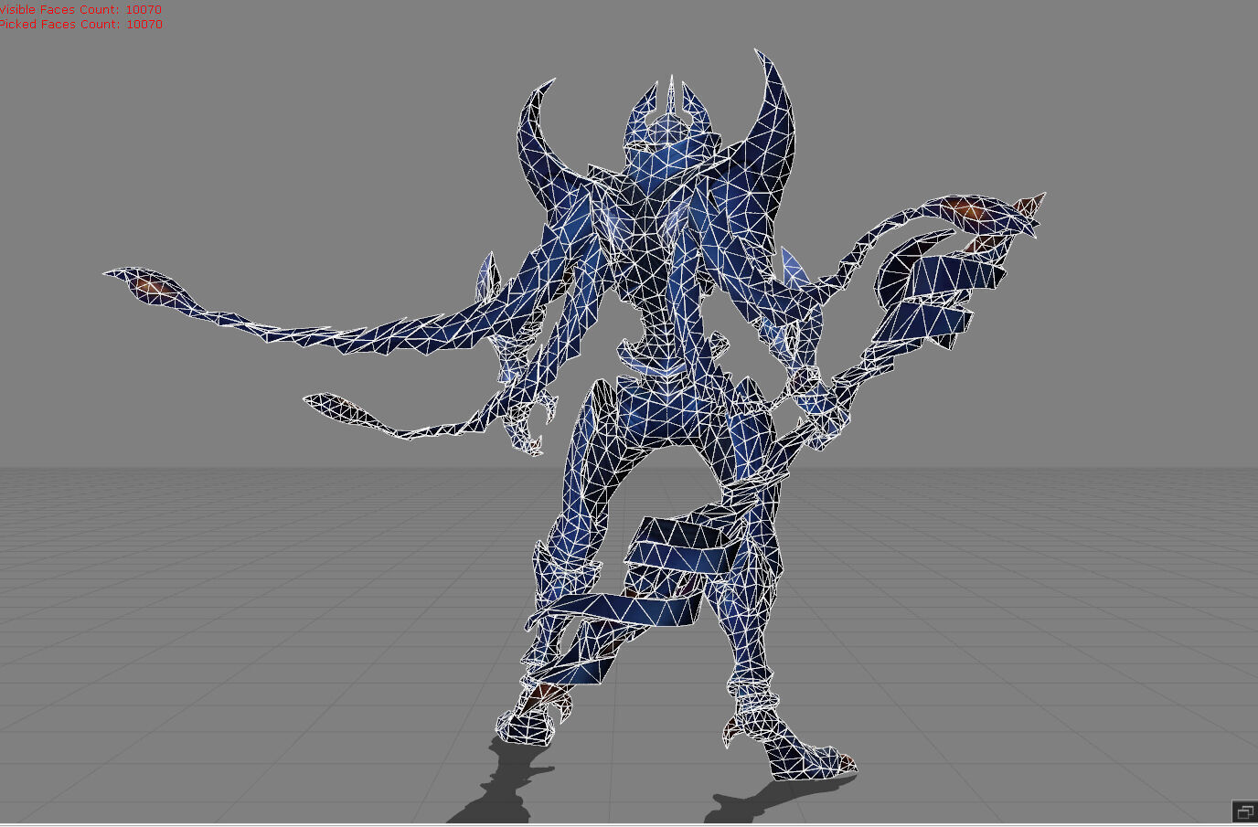 Zhask The King of Swarms Low-poly 3D model_9