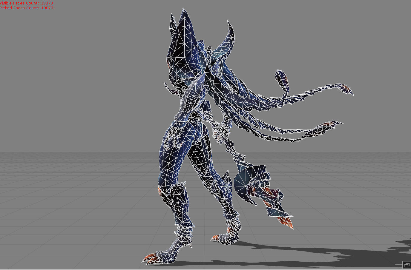 Zhask The King of Swarms Low-poly 3D model_8