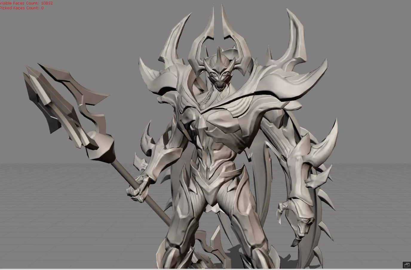 Zhask Bone Flamen Low-poly 3D model