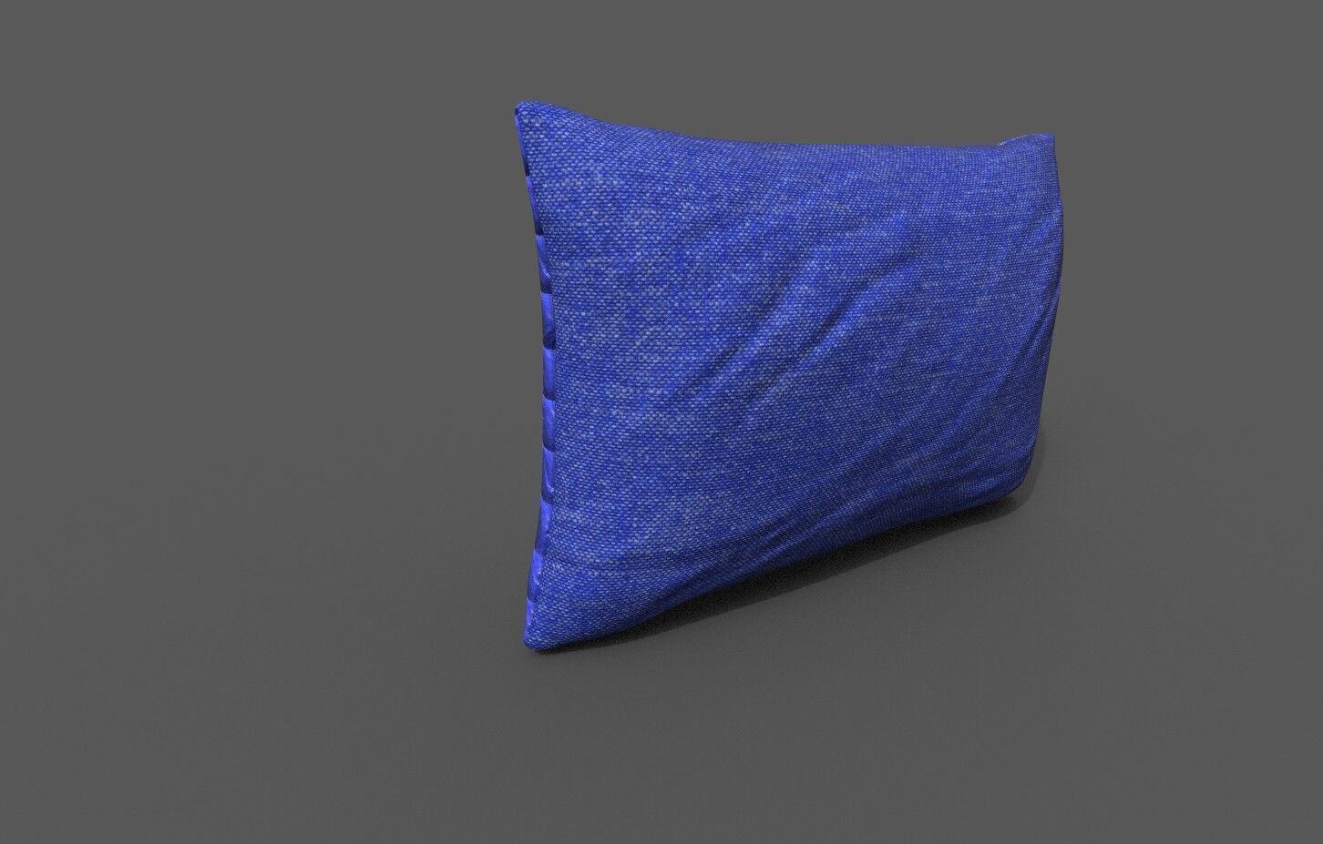 Cushion furniture Low-poly 3D model_3