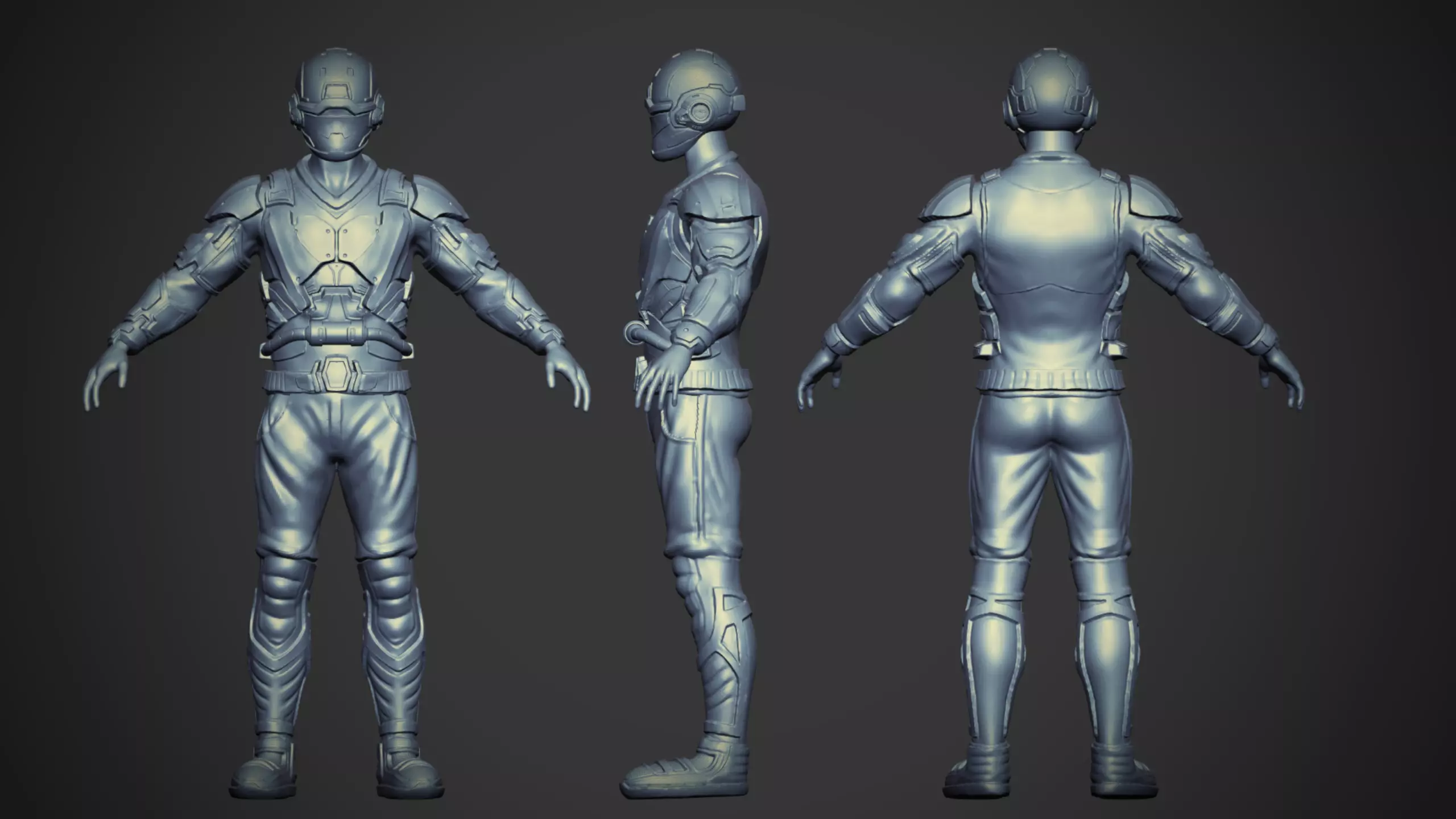 3D Character - Sci-Fi Soldier 3D model_0