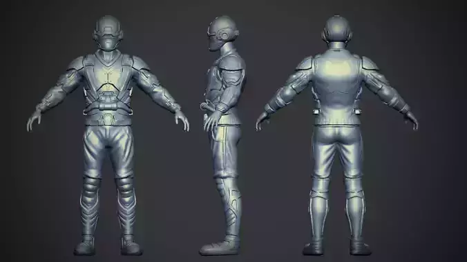3D Character - Sci-Fi Soldier 3D model