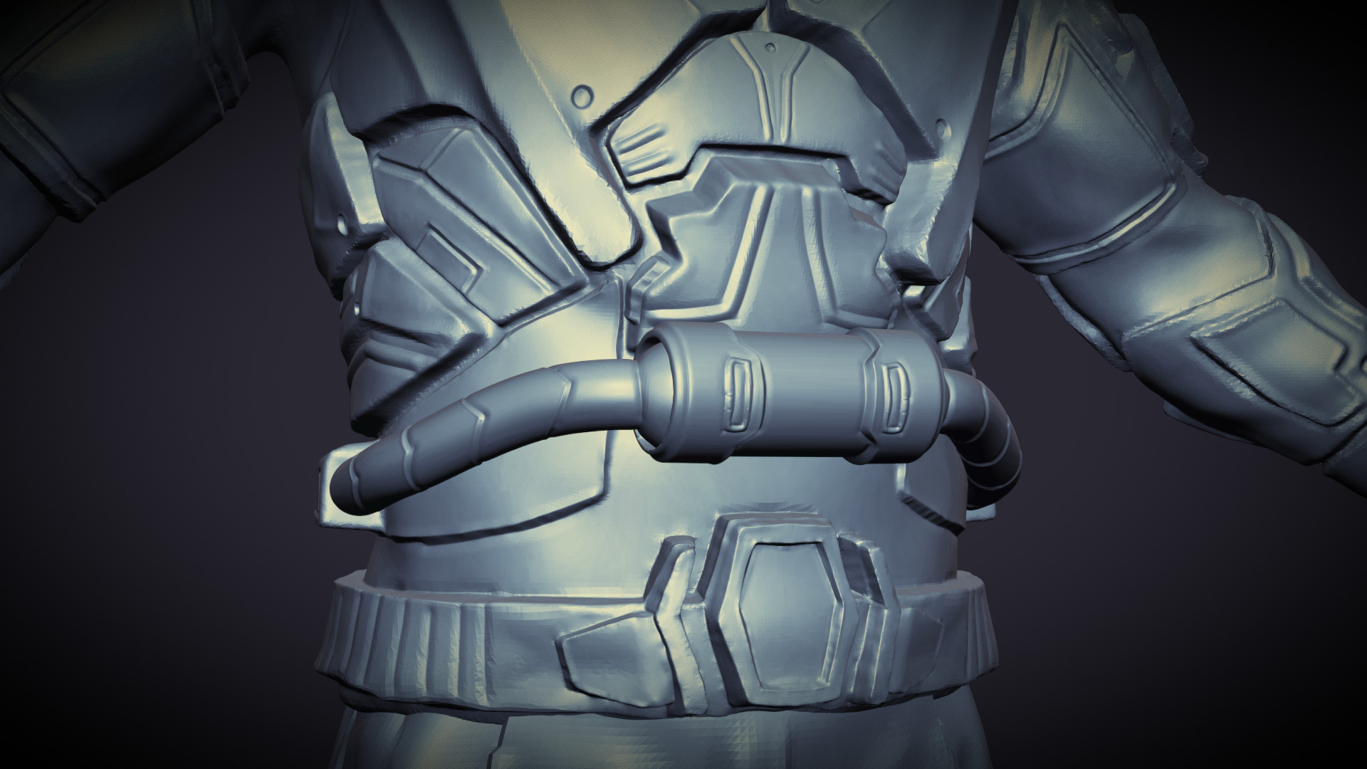 3D Character - Sci-Fi Soldier 3D model_2