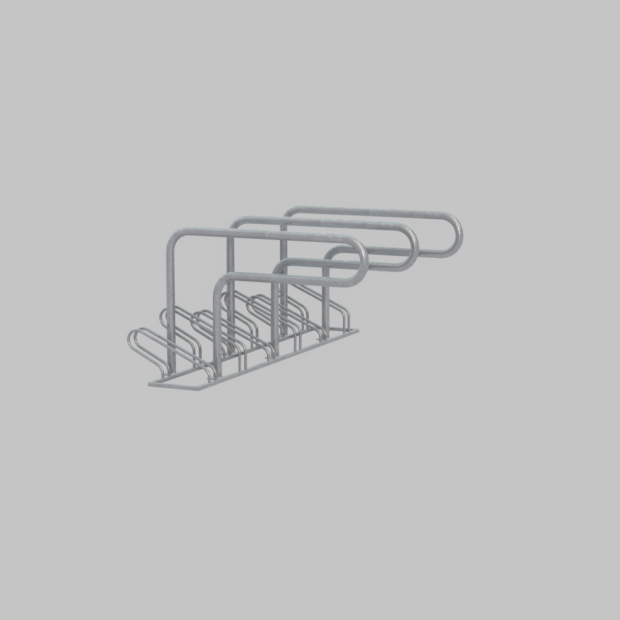 Bicycle Lean-to Parker Version 1 Low-poly 3D model_61