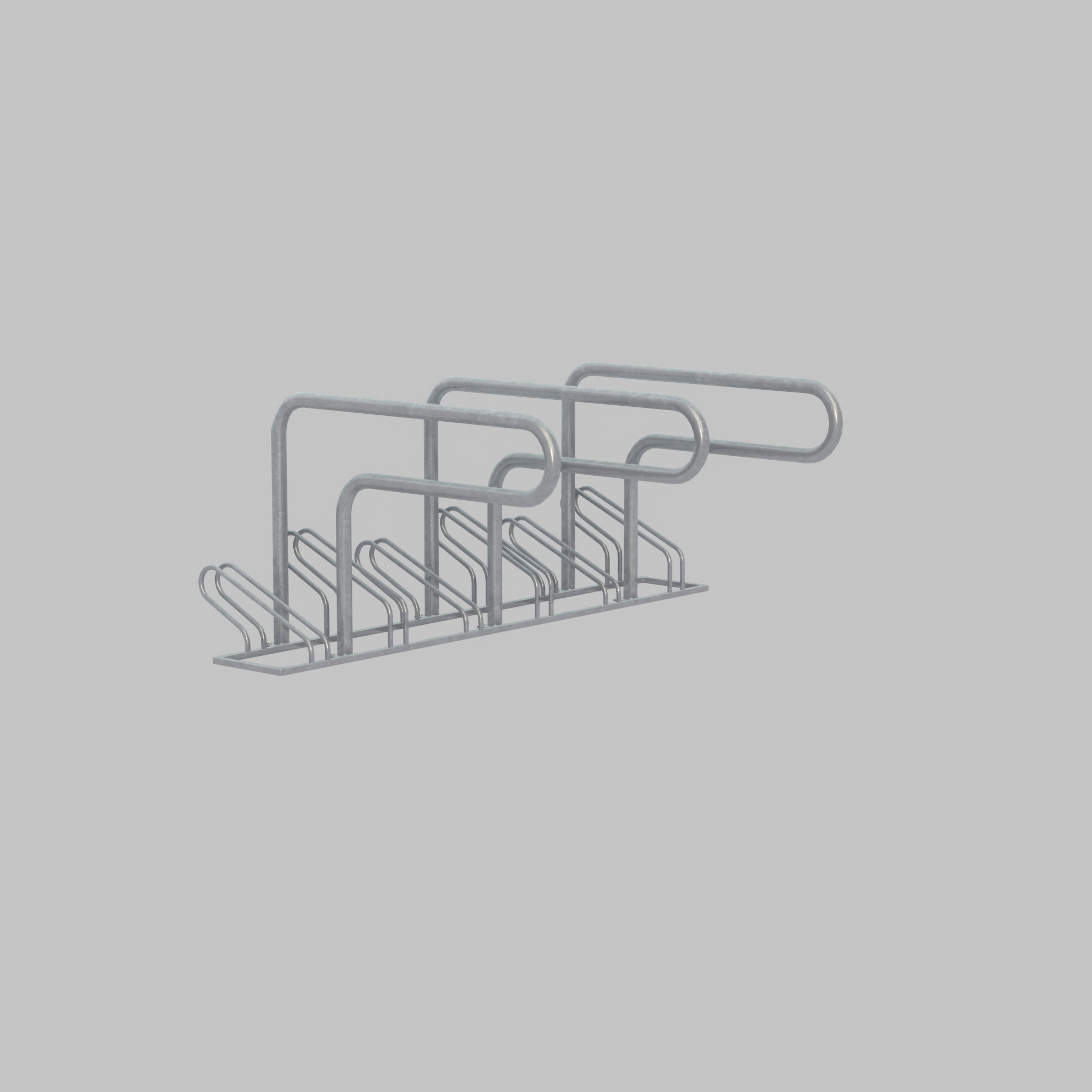 Bicycle Lean-to Parker Version 1 Low-poly 3D model_62