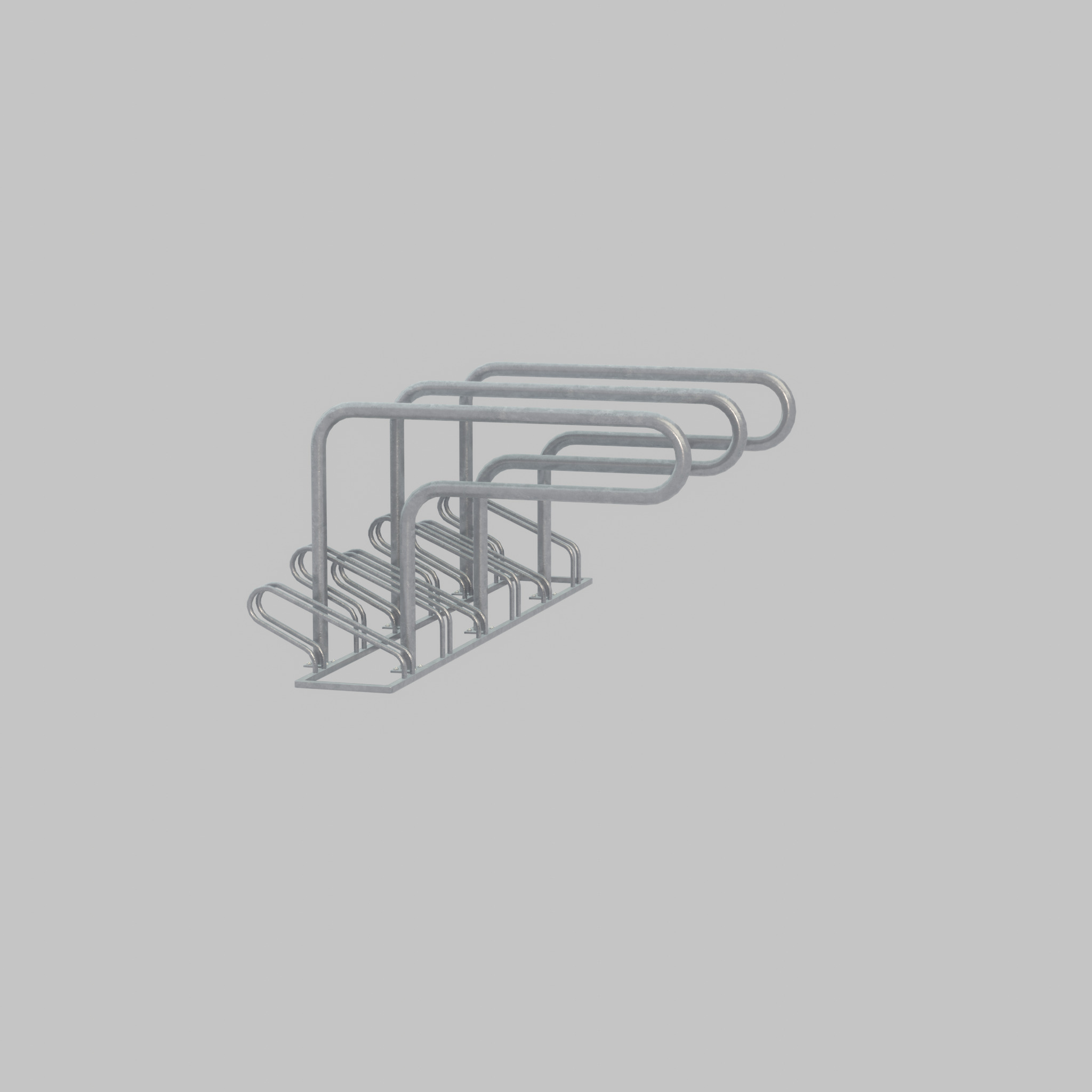 Bicycle Lean-to Parker Version 1 Low-poly 3D model_60