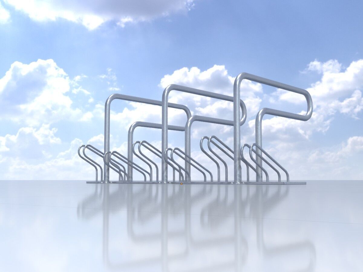 Bicycle Lean-to Parker Version 1 Low-poly 3D model_3