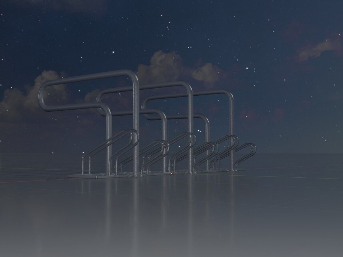 Bicycle Lean-to Parker Version 1 Low-poly 3D model_4