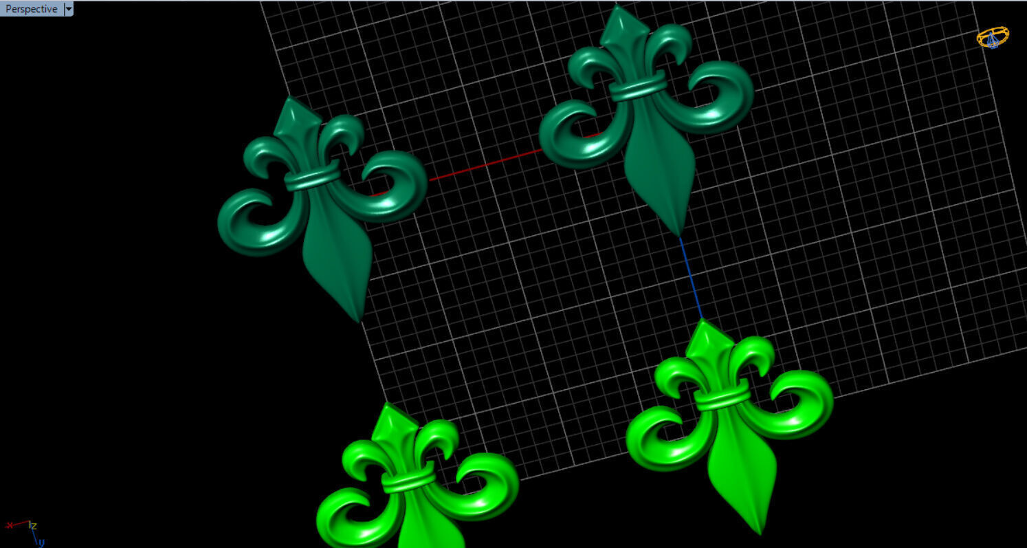 fleur de lis earrings Free 3D print model_21