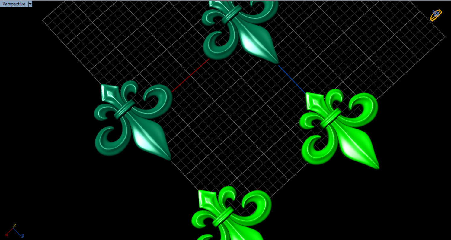 fleur de lis earrings Free 3D print model_22