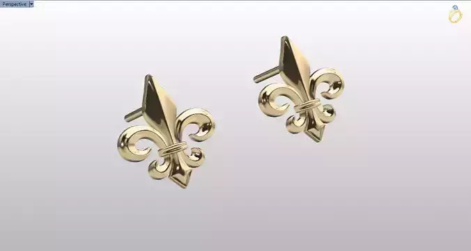 fleur de lis earrings