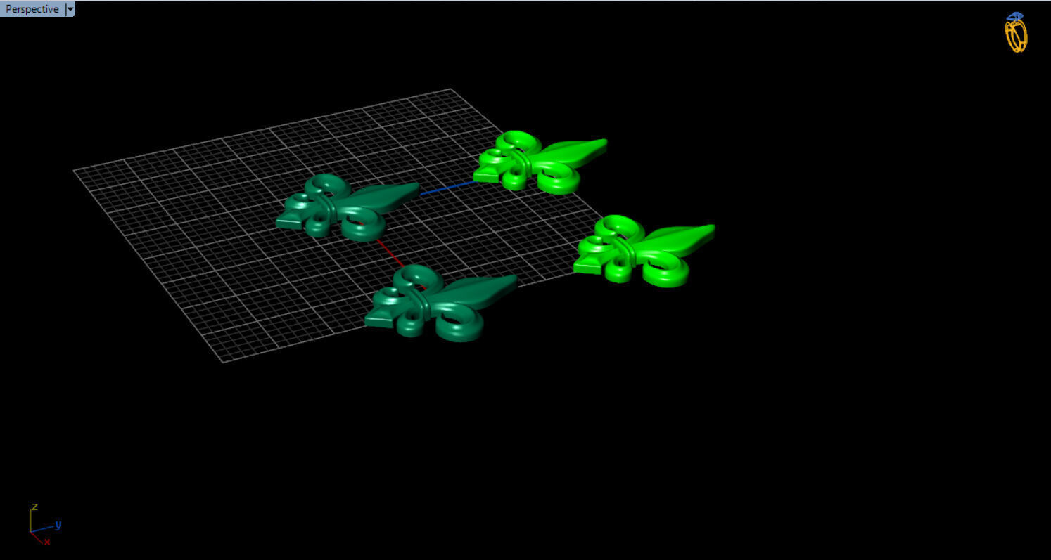 fleur de lis earrings Free 3D print model_9