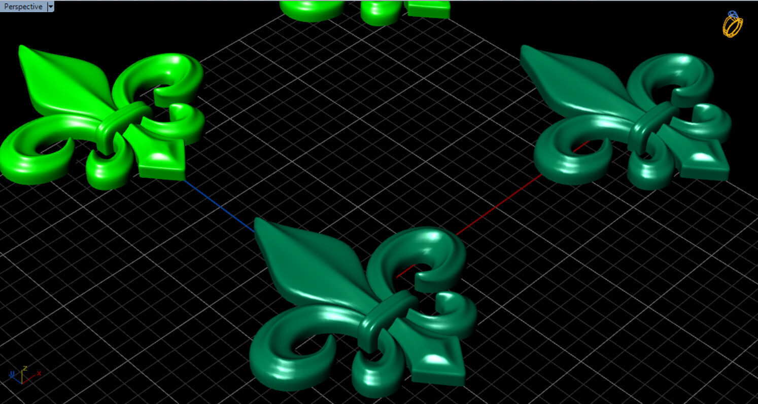 fleur de lis earrings Free 3D print model_42