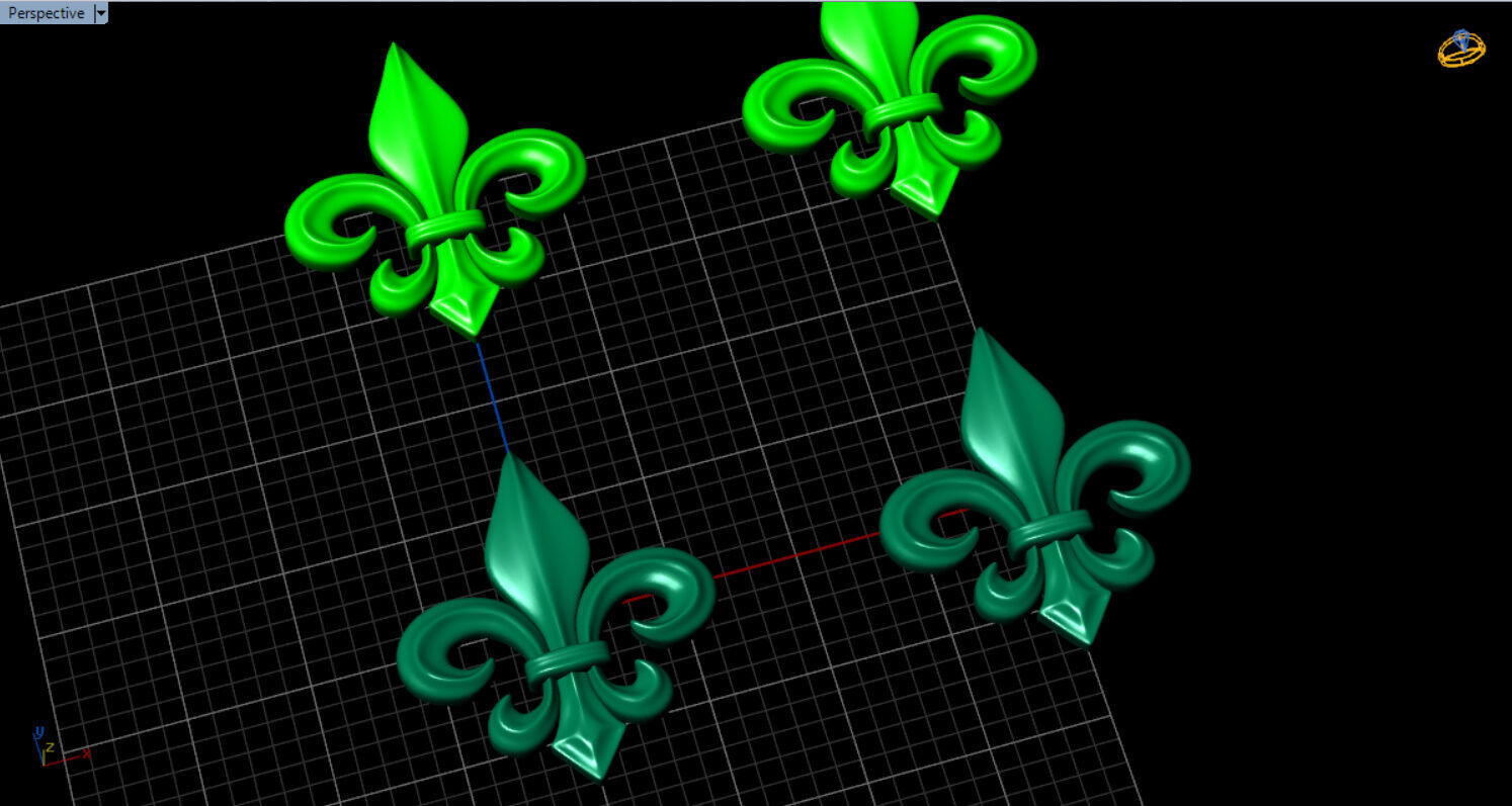 fleur de lis earrings Free 3D print model_27