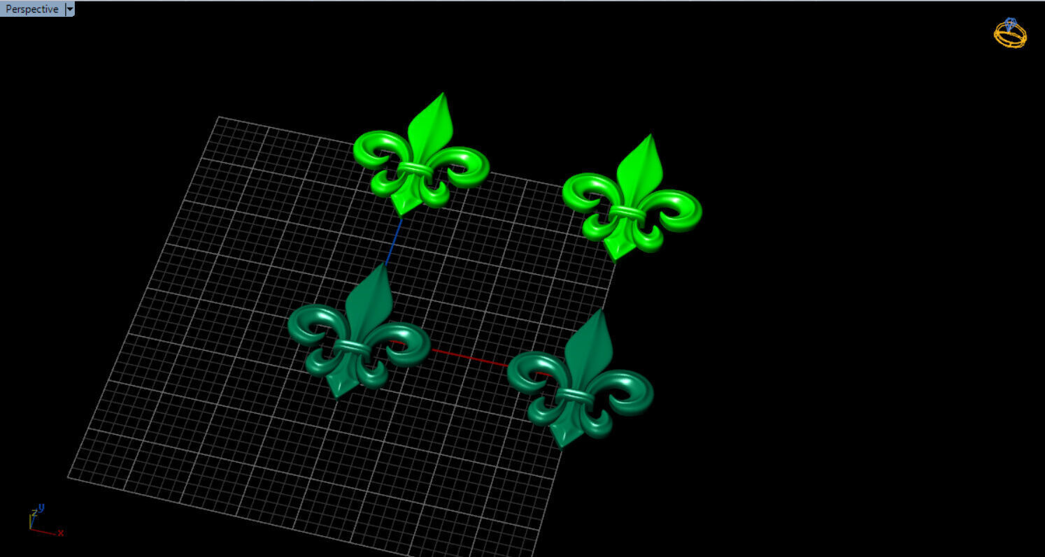 fleur de lis earrings Free 3D print model_7