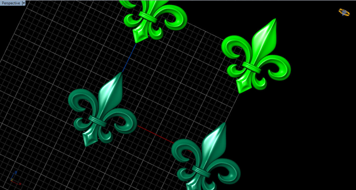 fleur de lis earrings Free 3D print model_24