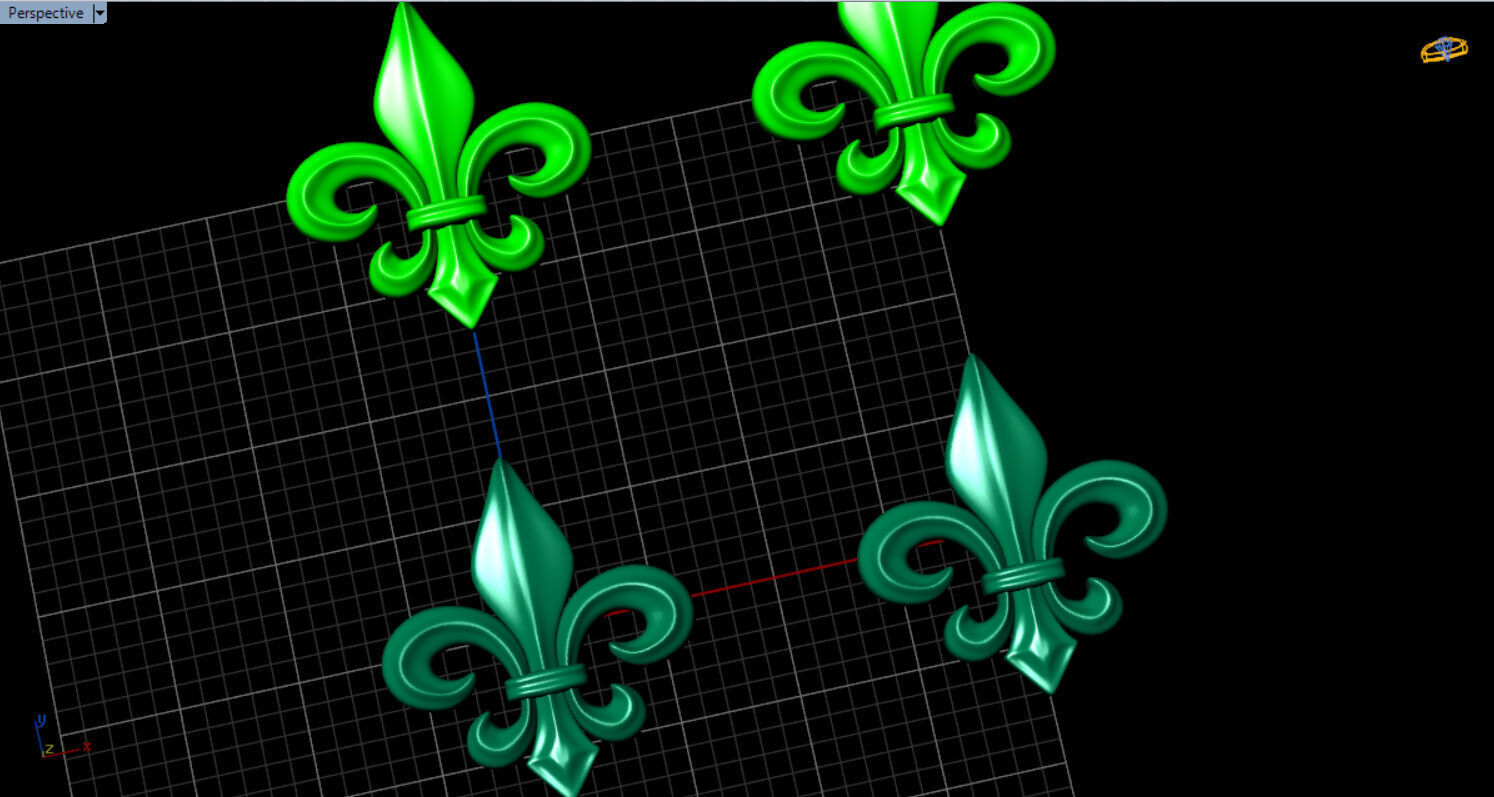 fleur de lis earrings Free 3D print model_26