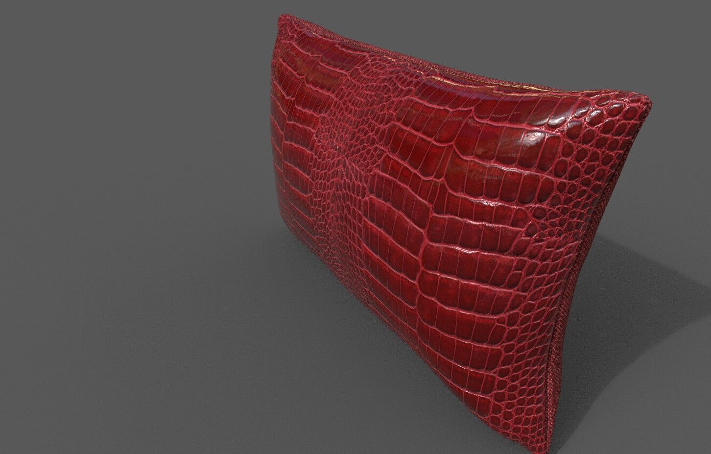 Cushion furniture Low-poly 3D model_2