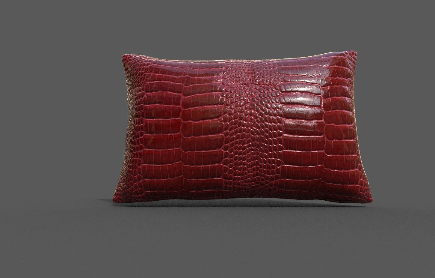 Cushion furniture Low-poly 3D model_1