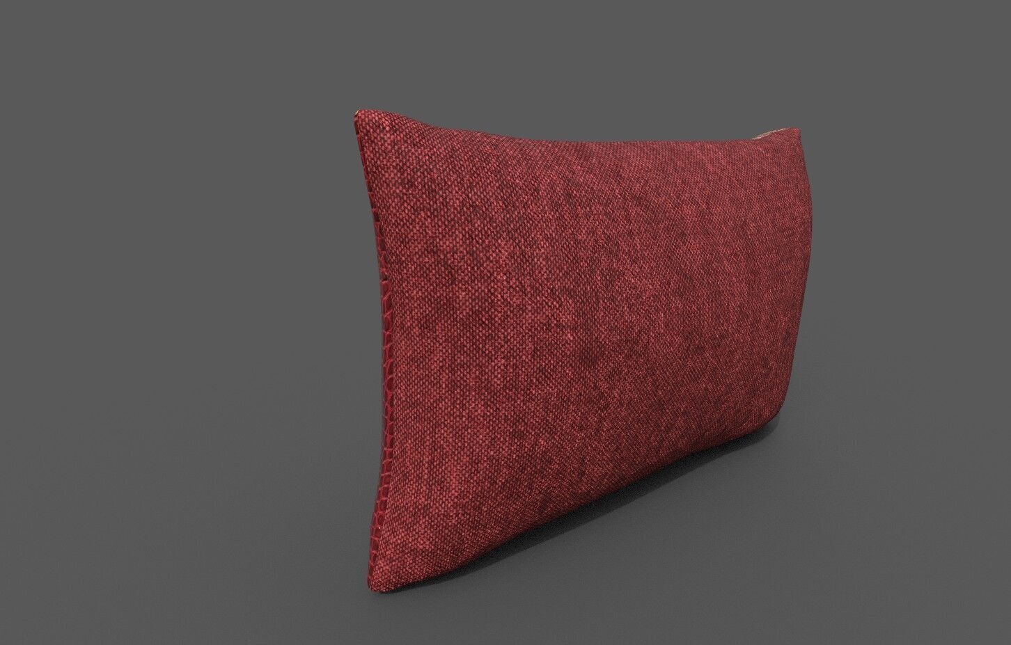Cushion furniture Low-poly 3D model_3