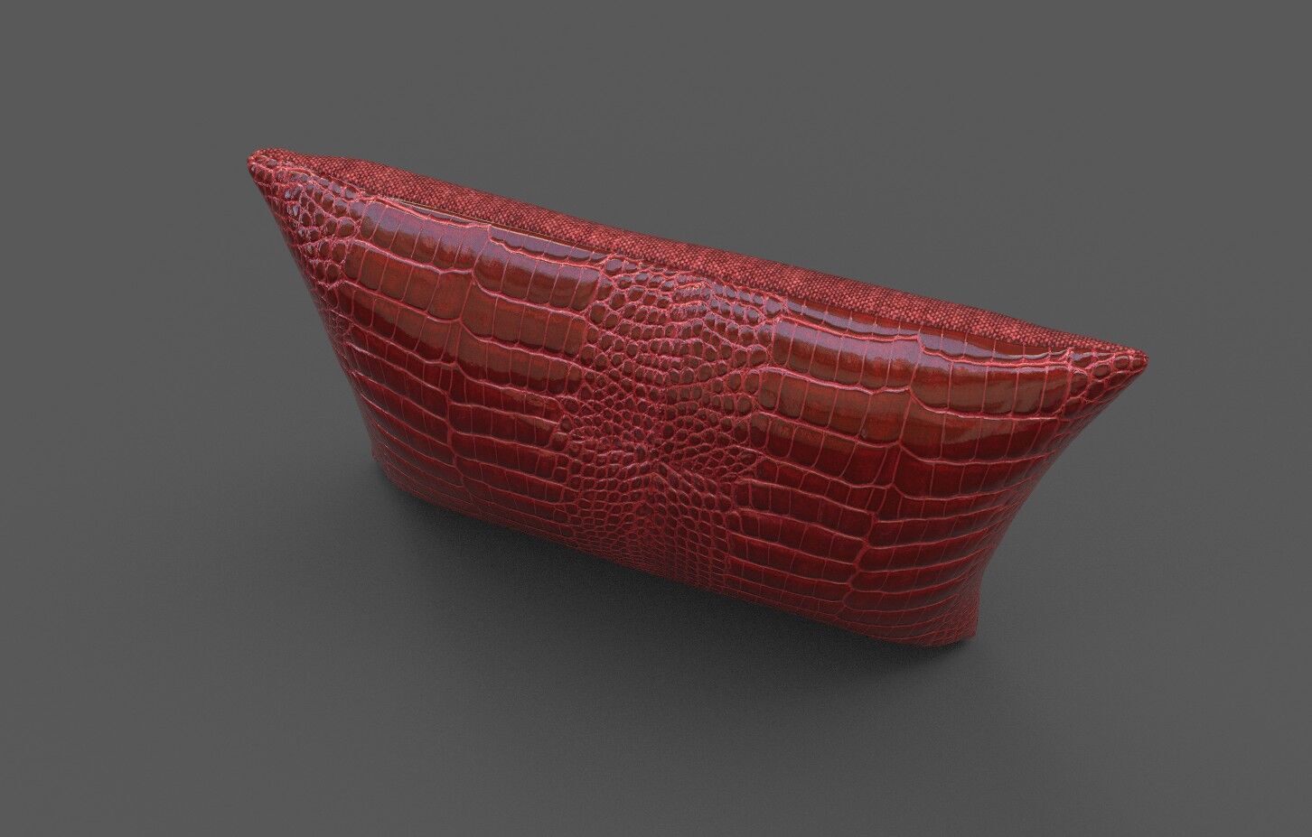 Cushion furniture Low-poly 3D model_4