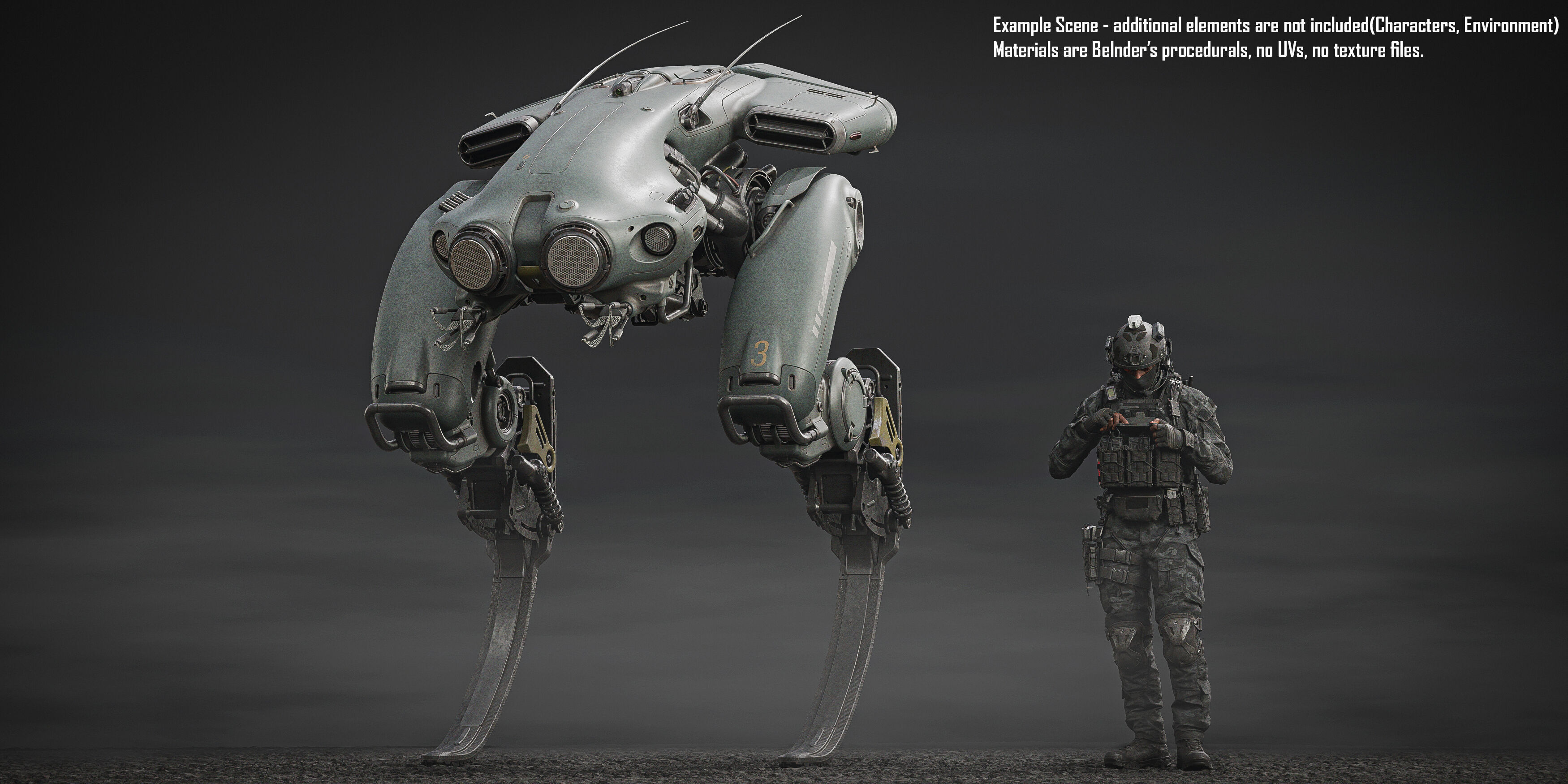 Stalker Mech 3D model_2