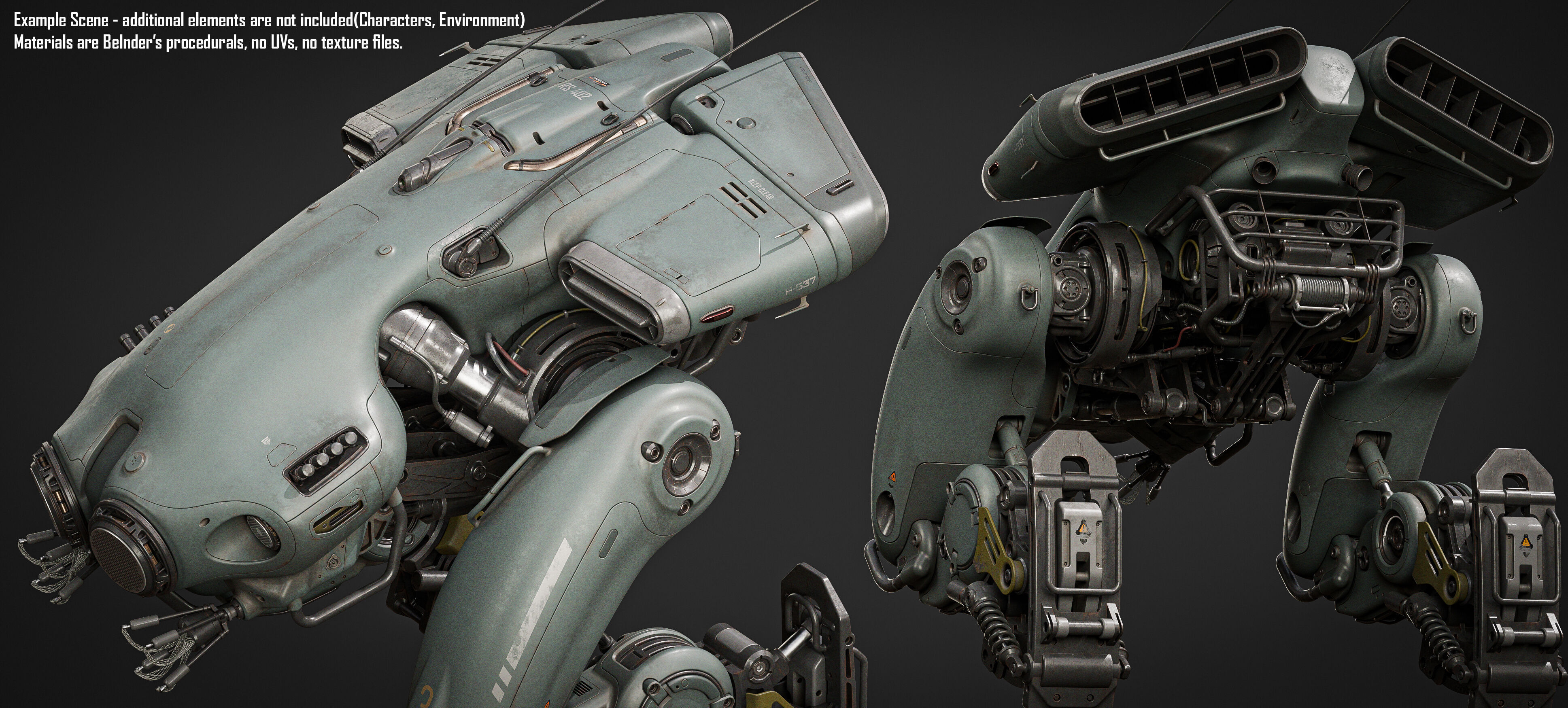 Stalker Mech 3D model_4
